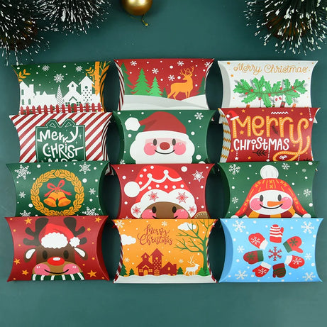 Twelve different holiday prints