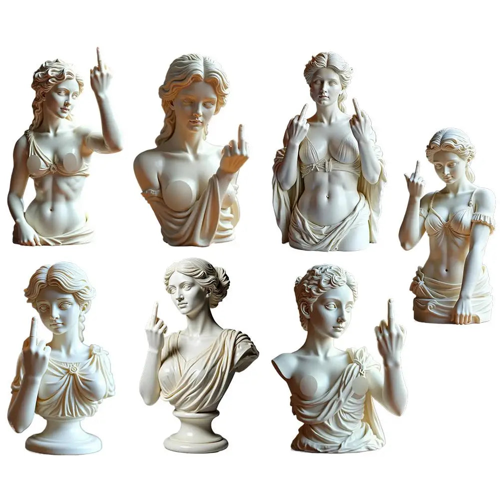 RebelGoddess Statue – Funny Resin Ornament with Unique Design