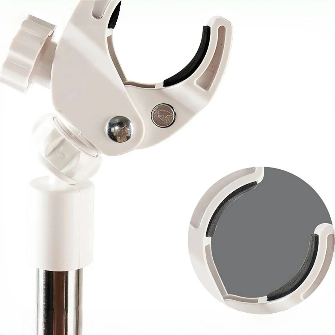 Dog Hair Dryer Stand – Hands-Free 360° Rotating Holder with Adjustable Height for Pet Grooming