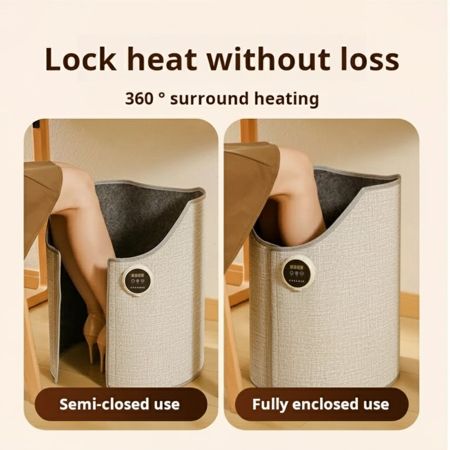 L-Corner™ Electric Foot Heating Pad – Solid Color Winter Warmer for Office Desk, Bedroom, Living Room & Home Comfort