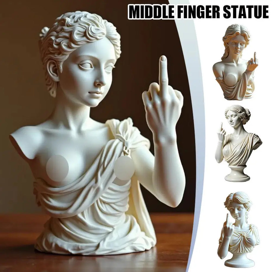 RebelGoddess Statue – Funny Resin Ornament with Unique Design