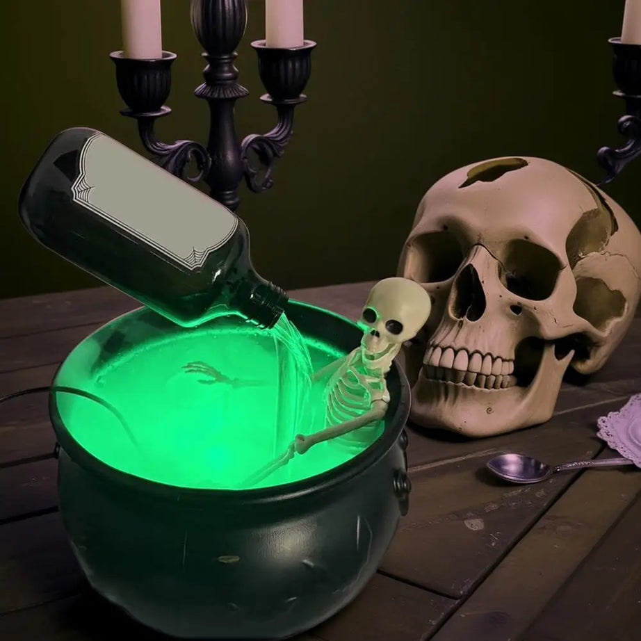 Witch’s Cauldron Halloween Decor – Magic Floating Bottle & Diffuser