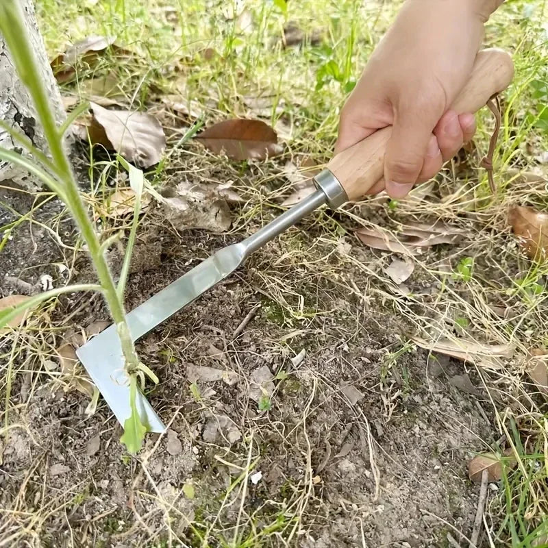 Compact crack weeder — detail close-up