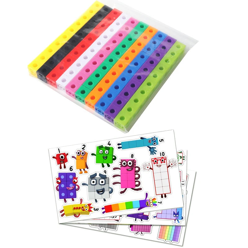 Mathematics Linking Cubes – 100 pcs Counting & Stacking Set