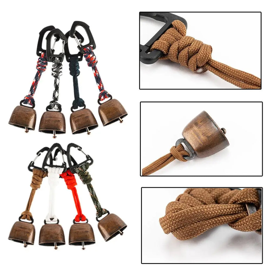 TrailGuard Bear Bell – Loud Hiking Safety Bell with Braided Lanyard