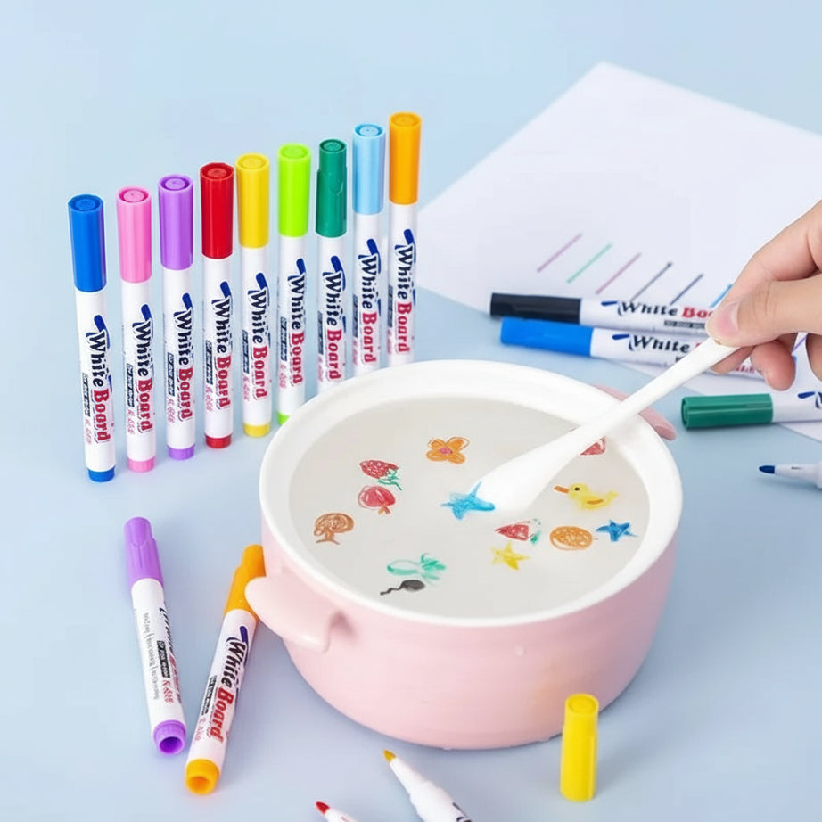 Colorful Water Floating Marker Pens