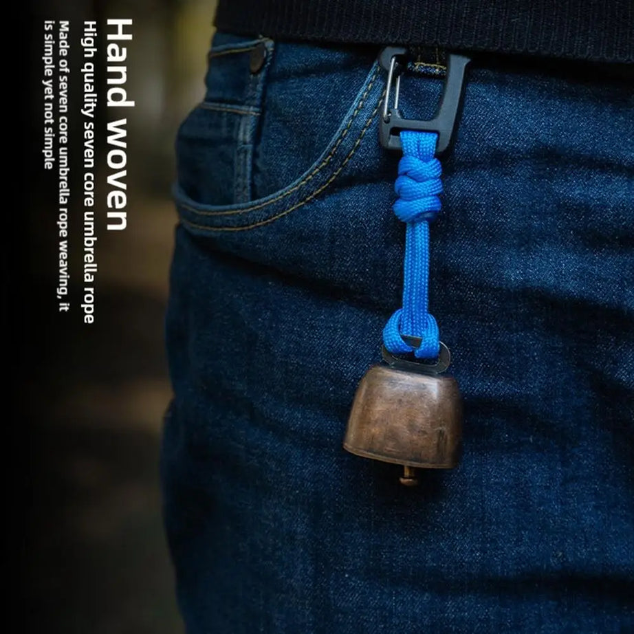 TrailGuard Bear Bell – Loud Hiking Safety Bell with Braided Lanyard