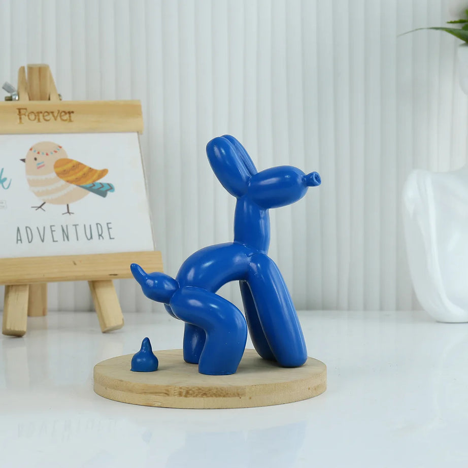 BalloonDog Resin Sculpture – Fun Modern Cartoon Decor
