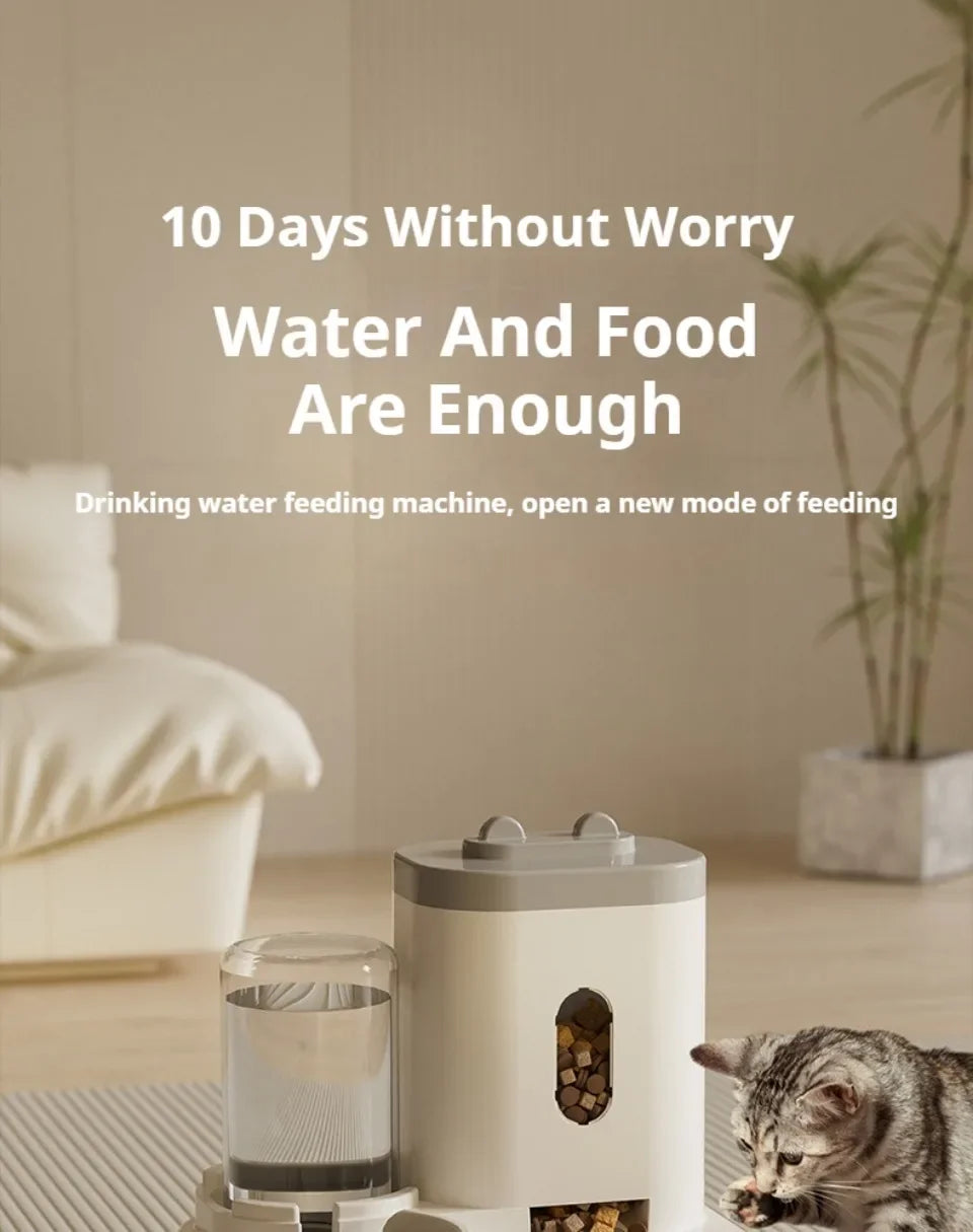 Automatic Pet Feeder with Water Dispenser