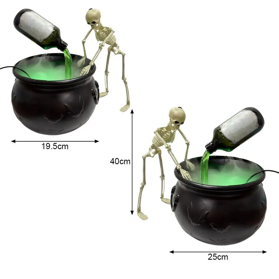 Witch’s Cauldron Halloween Decor – Magic Floating Bottle & Diffuser