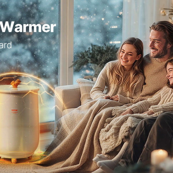 NEW SucceBuy Towel Warmer Bucket 20L Heated Towel Warmer w/ LED Light Auto Shut off & Temperature Setting Large Blanket Warmers SPA