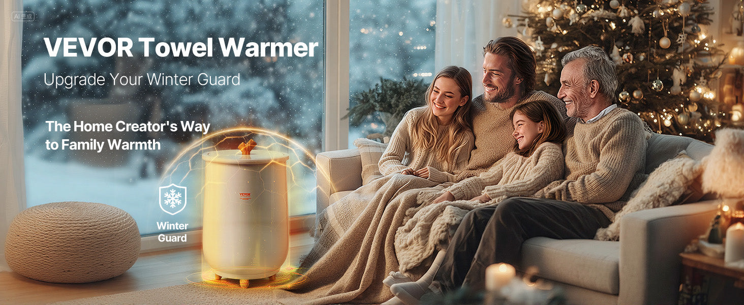 NEW SucceBuy Towel Warmer Bucket 20L Heated Towel Warmer w/ LED Light Auto Shut off & Temperature Setting Large Blanket Warmers SPA